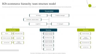 B2b Ecommerce Hierarchy Team Structure Model B2b E Commerce Business Solutions