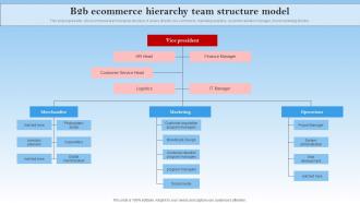 B2b Ecommerce Hierarchy Team Structure Model Electronic Commerce Management In B2b Business