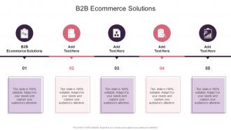 B2b Ecommerce Solutions In Powerpoint And Google Slides Cpb