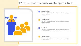 B2B Event Icon For Communication Plan Rollout