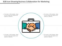 B2b icon showing business collaboration for marketing