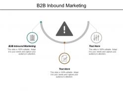 B2b inbound marketing ppt powerpoint presentation outline slides cpb