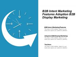 B2b intent marketing features adoption b2b display marketing cpb