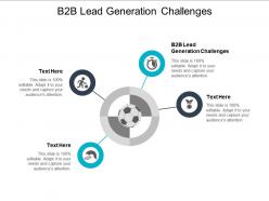 B2b lead generation challenges ppt powerpoint presentation icon display cpb