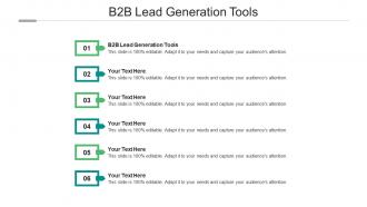 B2b lead generation tools ppt powerpoint presentation infographics summary cpb