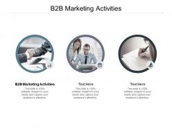 B2b marketing activities ppt powerpoint presentation inspiration example cpb
