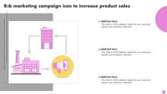 B2b Marketing Campaign Icon To Increase Product Sales