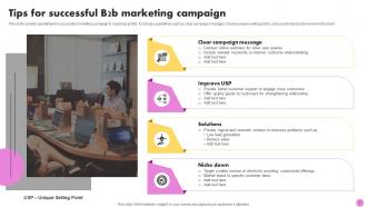 B2b Marketing Campaign Powerpoint Ppt Template Bundles Editable