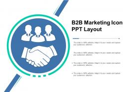 B2b marketing icon ppt layout