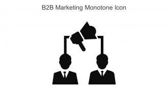 B2B Marketing Monotone Icon In Powerpoint Pptx Png And Editable Eps Format