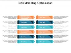 B2b marketing optimization ppt powerpoint presentation file format ideas cpb