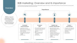 B2B Marketing Overview And Its Importance Complete Introduction To Business Marketing MKT SS V