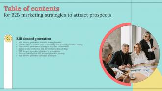B2b Marketing Strategies To Attract Prospects Table Of Contents