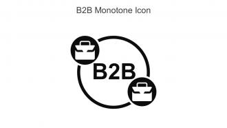 B2B Monotone Icon In Powerpoint Pptx Png And Editable Eps Format