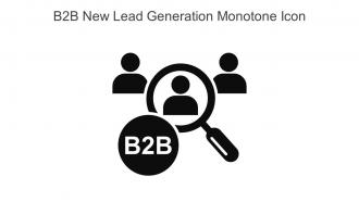 B2B New Lead Generation Monotone Icon In Powerpoint Pptx Png And Editable Eps Format