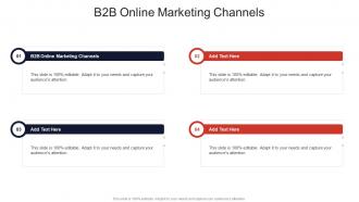 B2B Online Marketing Channels In Powerpoint And Google Slides Cpb