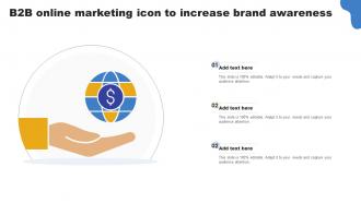 B2B Online Marketing Icon To Increase Brand Awareness