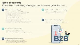 B2B Online Marketing Strategies For Business Growth Complete Deck Good Visual