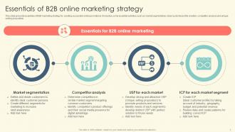 B2B Online Marketing Strategies For Business Growth Complete Deck Editable Visual