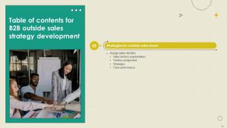 B2B Outside Sales Strategy Development Powerpoint Presentation Slides SA CD Engaging Customizable