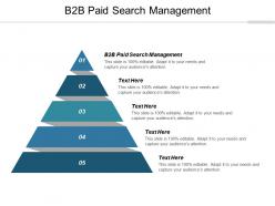 B2b paid search management ppt powerpoint presentation summary grid cpb