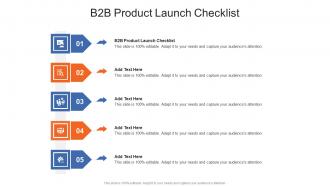 B2b Product Launch Checklist In Powerpoint And Google Slides Cpb