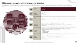 B2B Product Messaging Matrix For Customer Targeting
