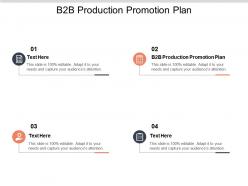 B2b production promotion plan ppt powerpoint presentation file professional cpb