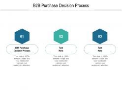 B2b purchase decision process ppt powerpoint presentation slides deck cpb