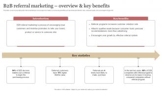 B2b Referral Marketing Overview And Key Benefits B2b Demand Generation Strategy