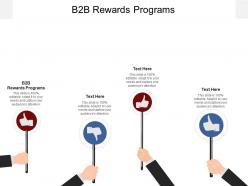 B2b rewards programs ppt powerpoint presentation infographic template example cpb