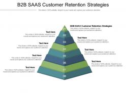 B2b saas customer retention strategies ppt powerpoint presentation graphic images cpb