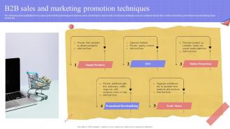 B2B Sales And Marketing Promotion Techniques