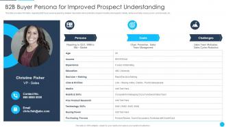 B2B Sales Best Practices Playbook B2B Buyer Persona For Improved Prospect Understanding