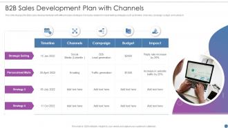 B2b Sales Development Plan With Channels
