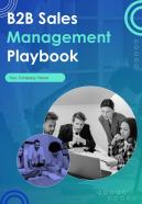 B2B Sales Management Playbook Report Sample Example Document