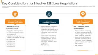 B2b Sales Methodology Playbook Key Considerations For Effective B2b Sales Negotiations