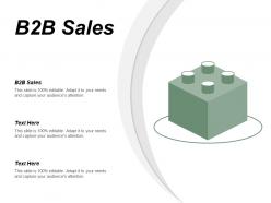 B2b sales ppt powerpoint presentation icon background designs cpb