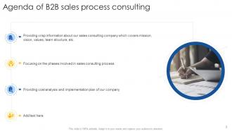 B2b sales process consulting powerpoint presentation slides