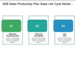 B2b sales productivity plan sales life cycle model cpb