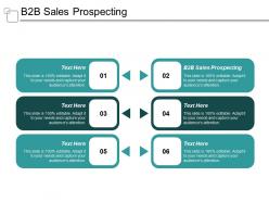 B2b sales prospecting ppt powerpoint presentation pictures graphics design cpb