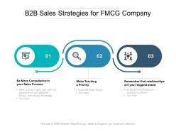 B2b sales strategies for fmcg company