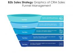 B2b sales strategy graphics of crm sales funnel management infographic template