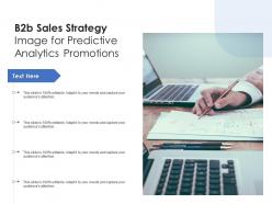B2b Sales Strategy Image For Predictive Analytics Promotions Infographic Template