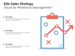 B2b sales strategy visual for workforce management infographic template