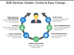 B2b services greater control and easy change management
