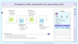 B2b Social Media Marketing And Promotion Instagram Profile Optimization For Generating Leads