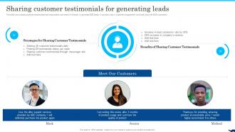 B2b Social Media Marketing For Lead Generation Sharing Customer Testimonials For Generating Leads