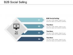 B2b social selling ppt powerpoint presentation gallery shapes cpb