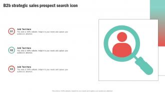 B2B Strategic Sales Prospect Search Icon